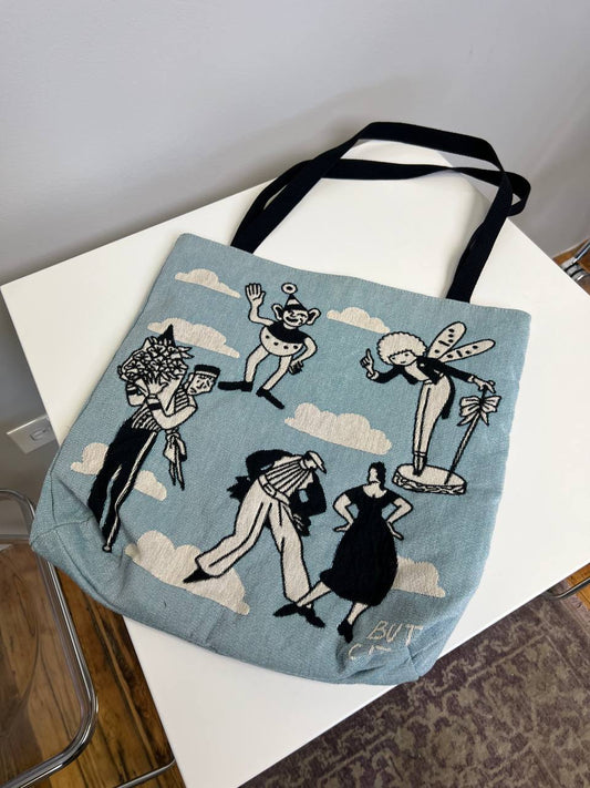 Cloud Party Woven Tote Bag - but.city