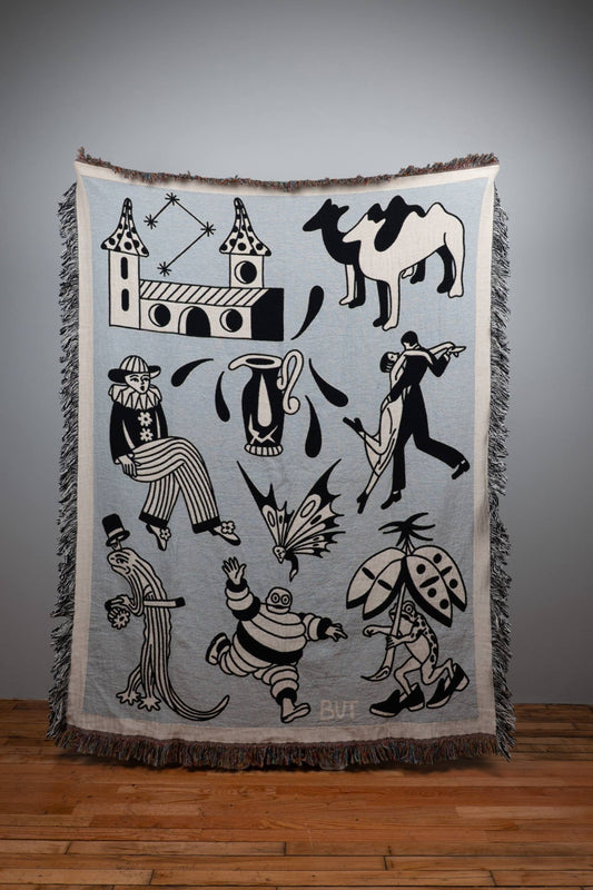 Flash Set 1 (Gray) Woven Blanket 60x80 - but.city