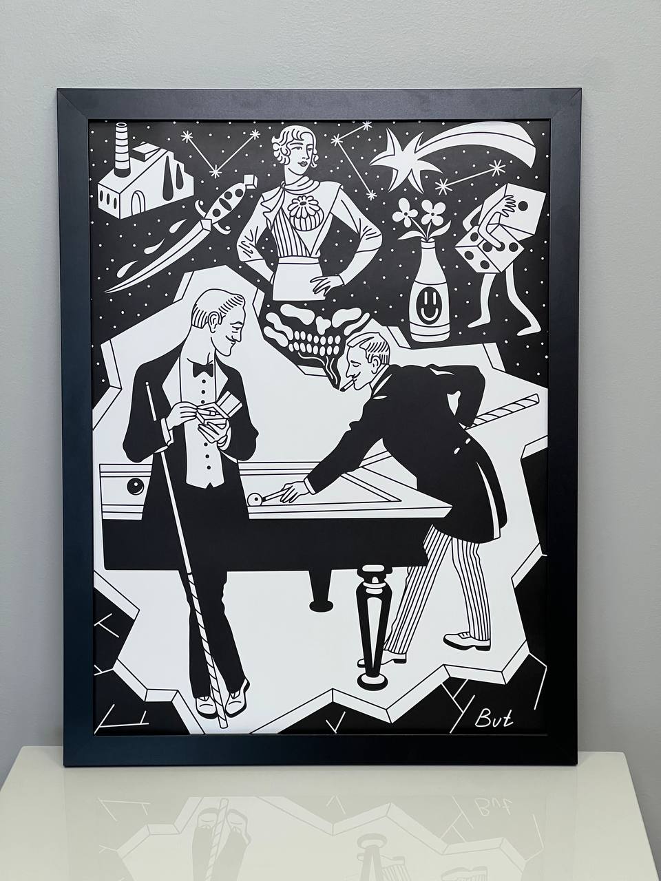Pool Game Print - 18x24 - but.city
