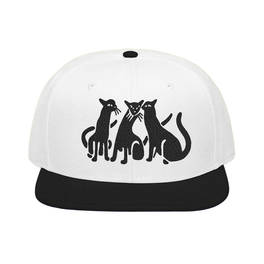 3 Cats Snapback Hat - but.city