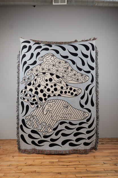 3 Dogs Woven Blanket 80x60 - but.city