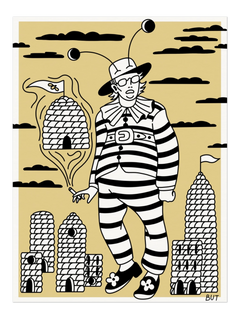 Bee Man Print - 18x24 - but.city