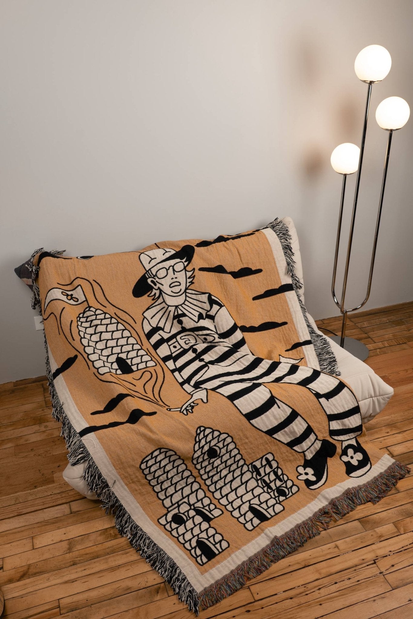 Bee Man Woven Blanket 60x80 - but.city
