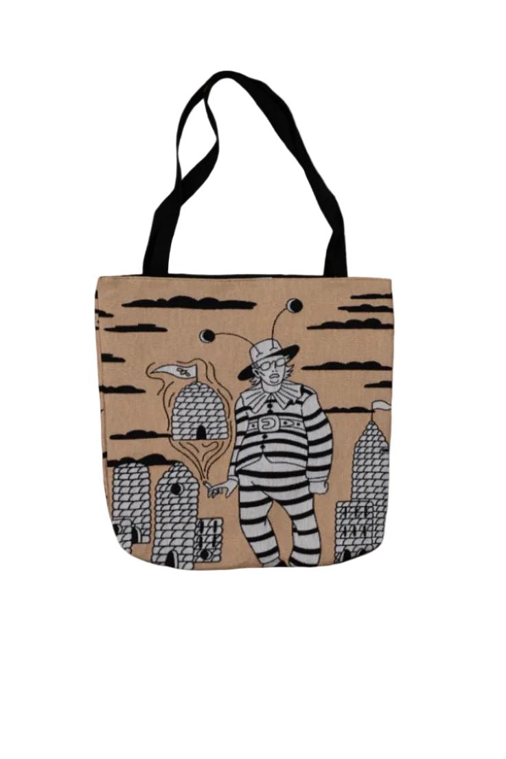 Bee Man Woven Tote Bag - but.city