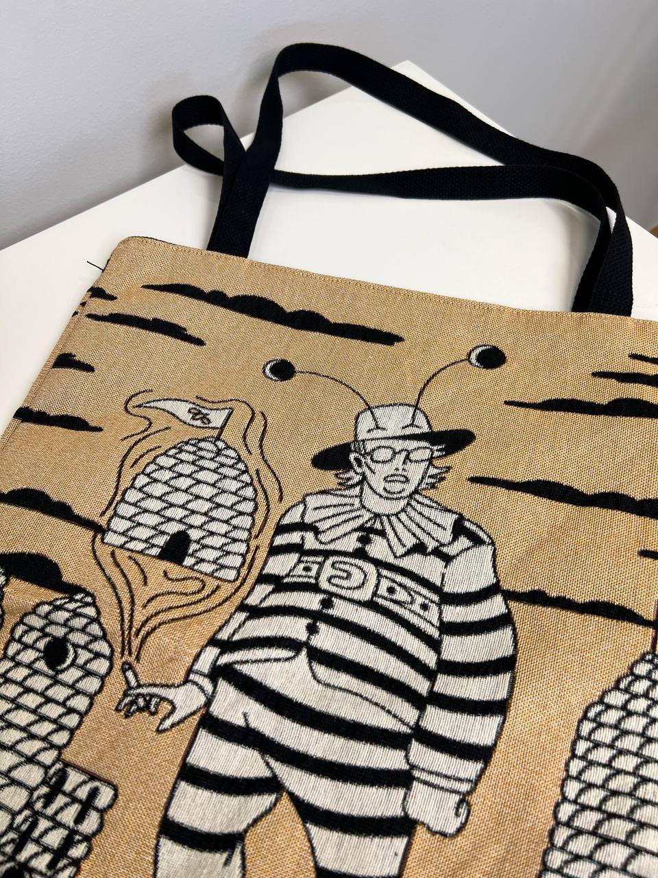 Bee Man Woven Tote Bag - but.city