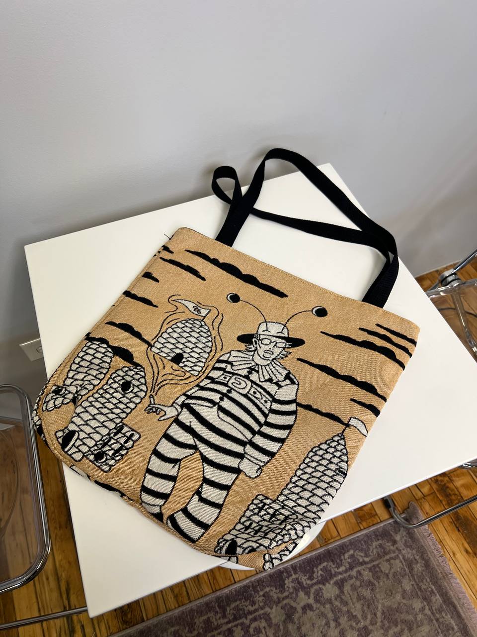 Bee Man Woven Tote Bag - but.city