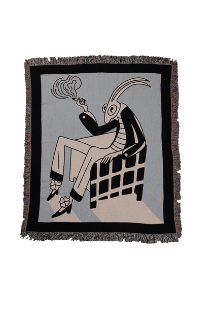 Bug Smoker Woven Blanket 50x60 - but.city