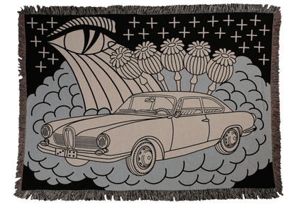 Car Puppy Woven Blanket 80x60 - but.city