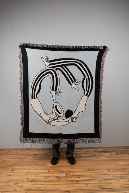 Circle People Woven Blanket 50x60 - but.city