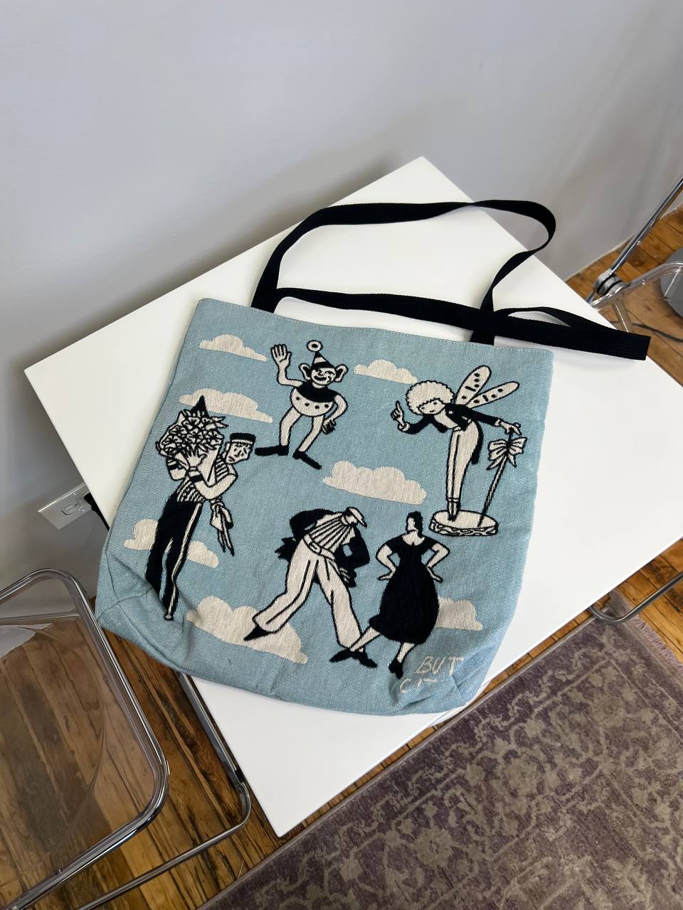 Cloud Party Woven Tote Bag - but.city