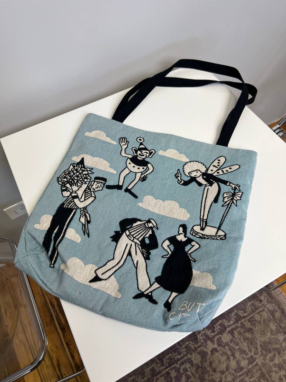 Cloud Party Woven Tote Bag - but.city