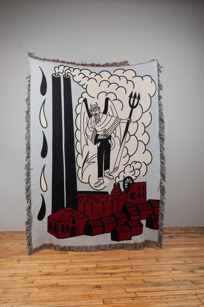 Devil Factory Woven Blanket 80x60 - but.city