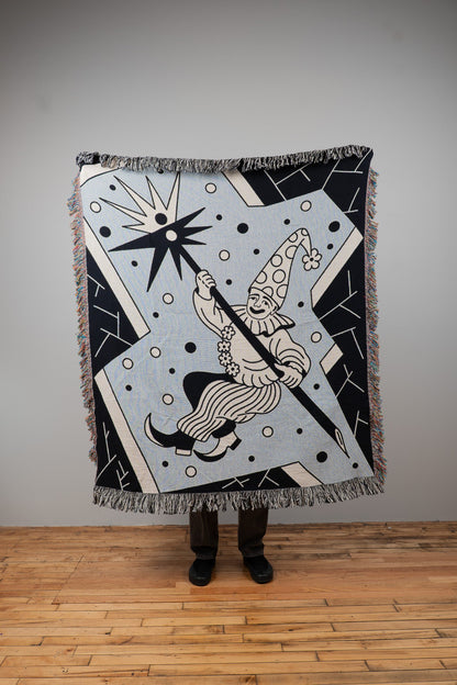 Joker with Star stick Woven Blanket 50x60 - but.city