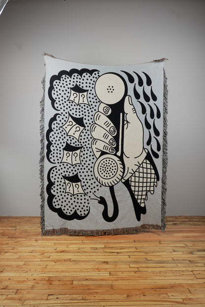 Phone Call Woven Blanket 80x60 - but.city