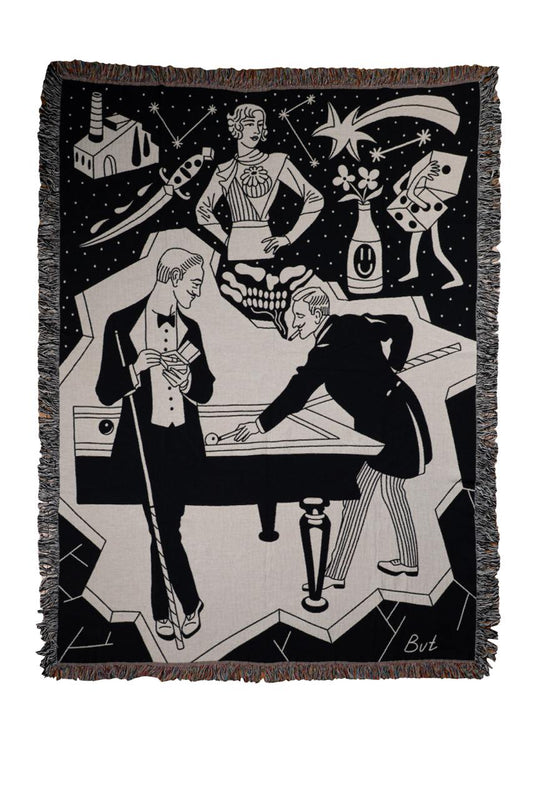 Pool Game Woven Blanket 60x80 - but.city