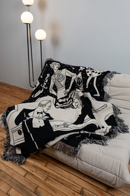 Pool Game Woven Blanket 60x80 - but.city