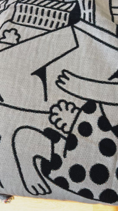 Rabbit City Woven Blanket video - but.city
