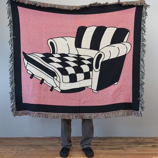 Couch-Sofa Woven Blanket video - but.city