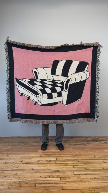 Couch-Sofa Woven Blanket video - but.city