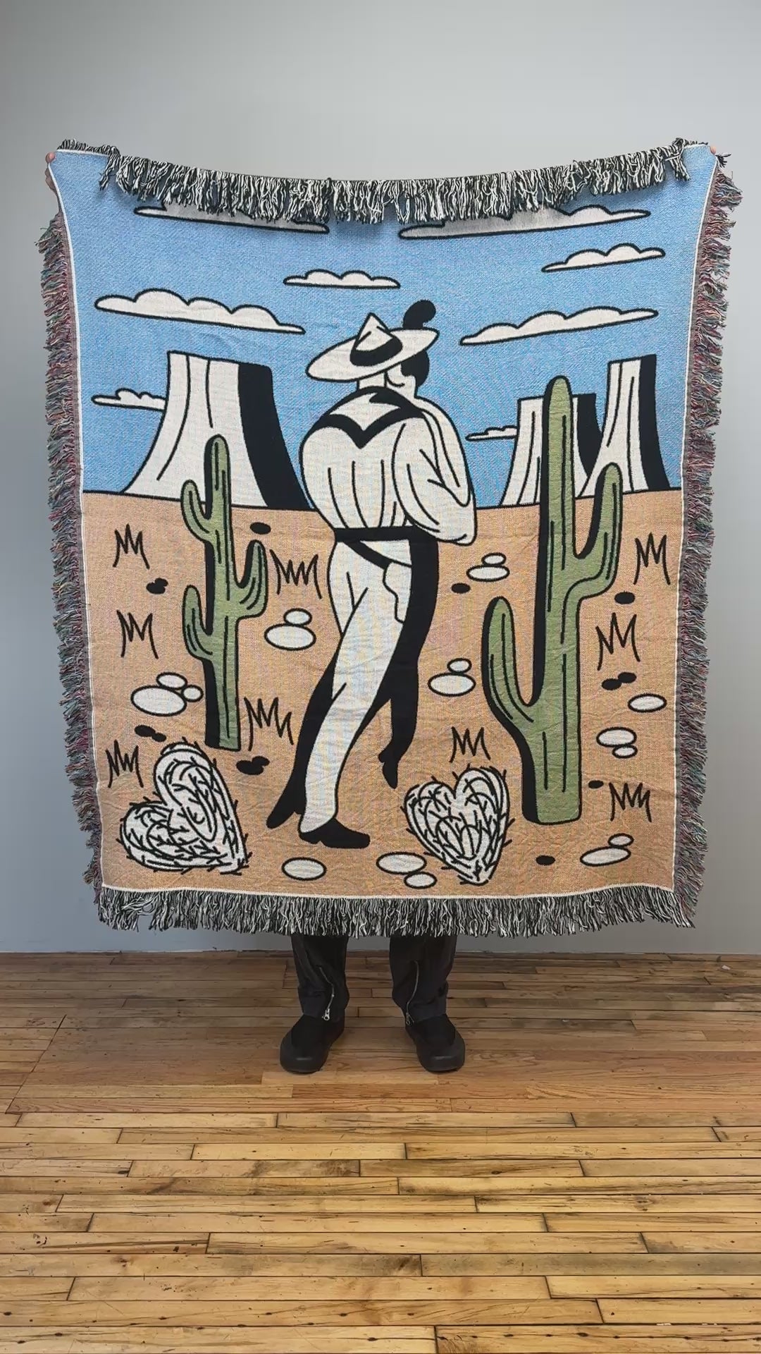 Desert Dance Woven Blanket video - but.city