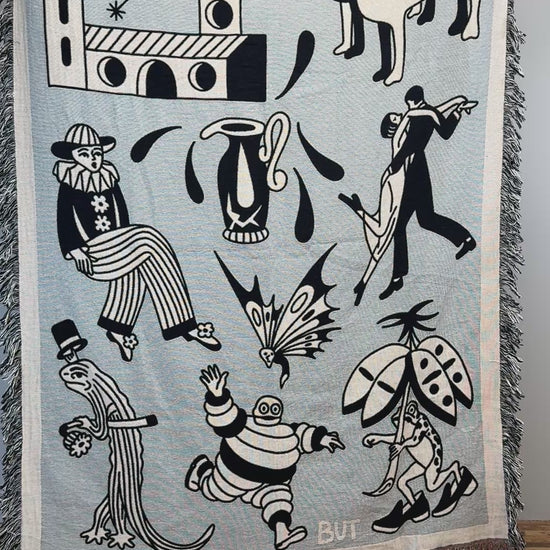 Flash Set #1 (Gray) Woven Blanket video - but.city