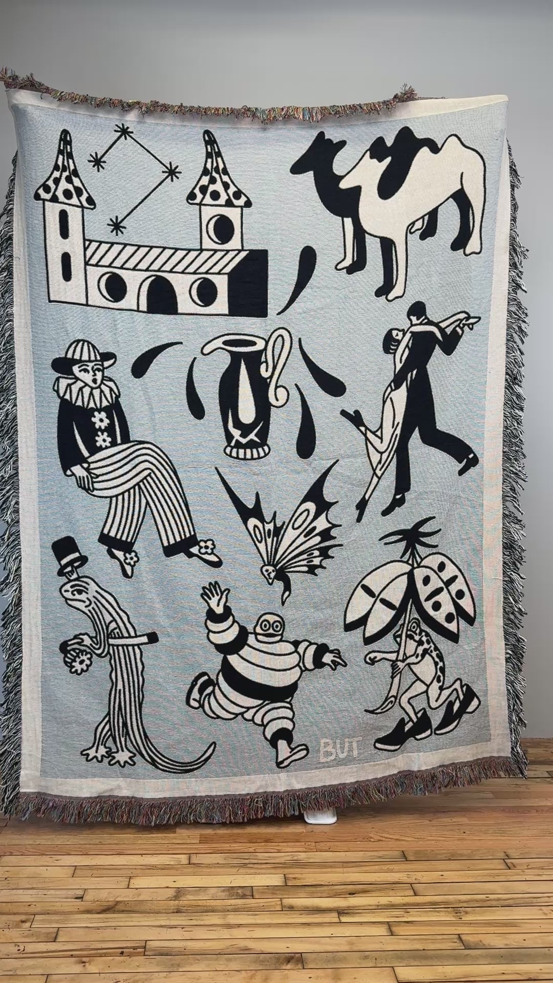 Flash Set #1 (Gray) Woven Blanket video - but.city