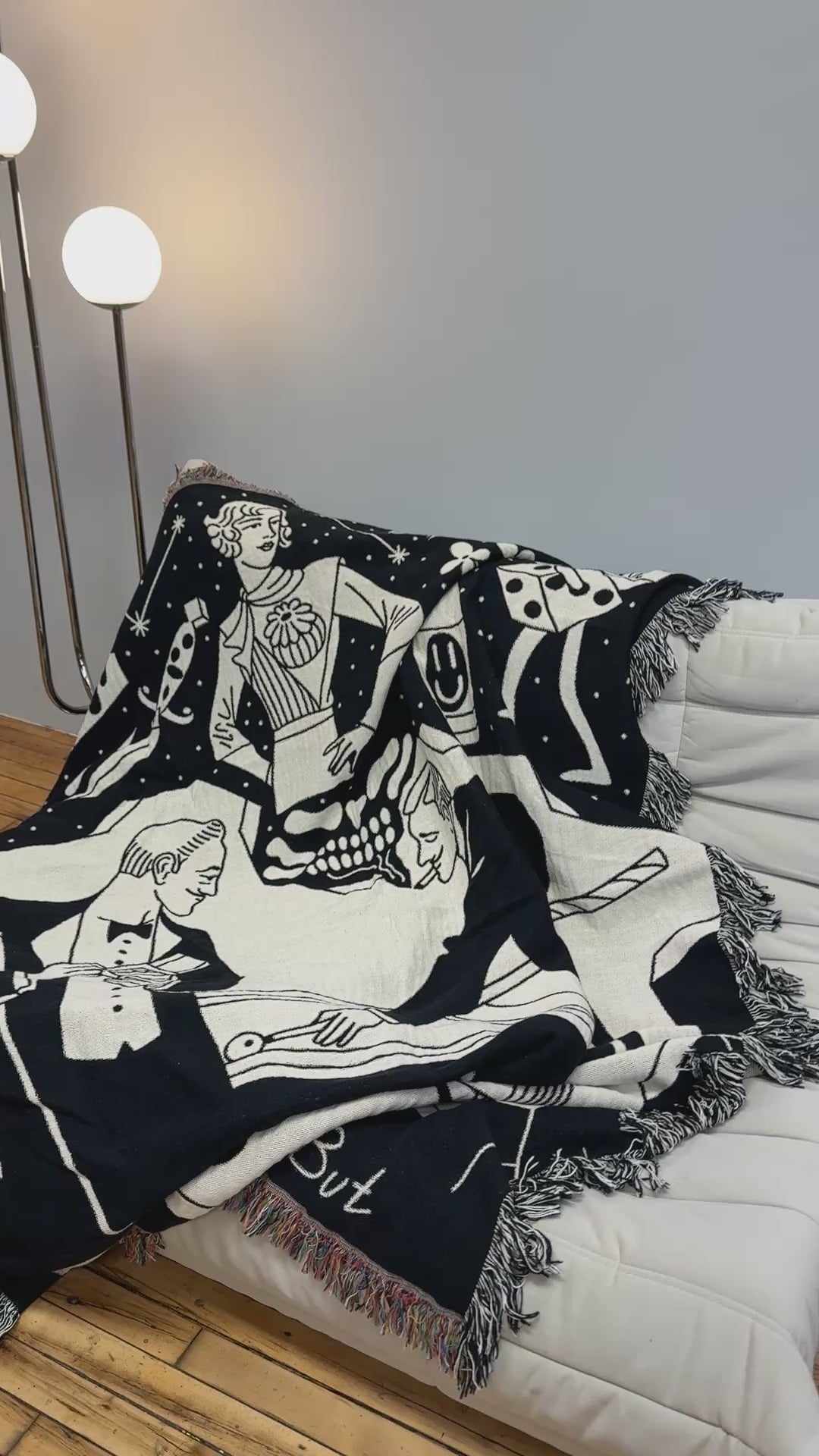 Pool Game Woven Blanket video - but.city