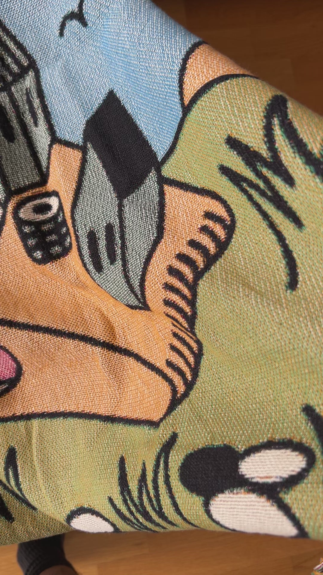 Cheese Townhomes Woven Blanket video - but.city