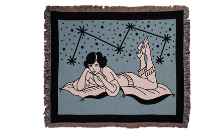 Rest Girl Woven Blanket 50x60 - but.city