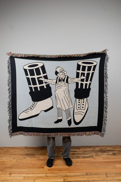 Shoe Man Woven Blanket 50x60 - but.city