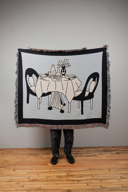 Table for Two Woven Blanket 50x60 - but.city
