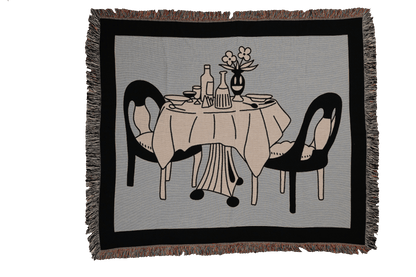 Table for Two Woven Blanket 50x60 - but.city
