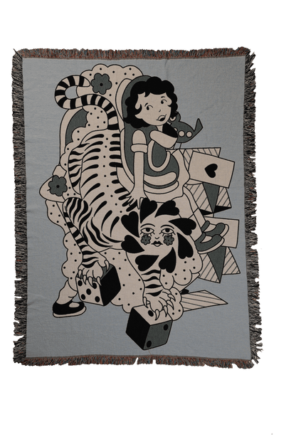 Tiger Shoekids Woven Blanket 80x60 - but.city