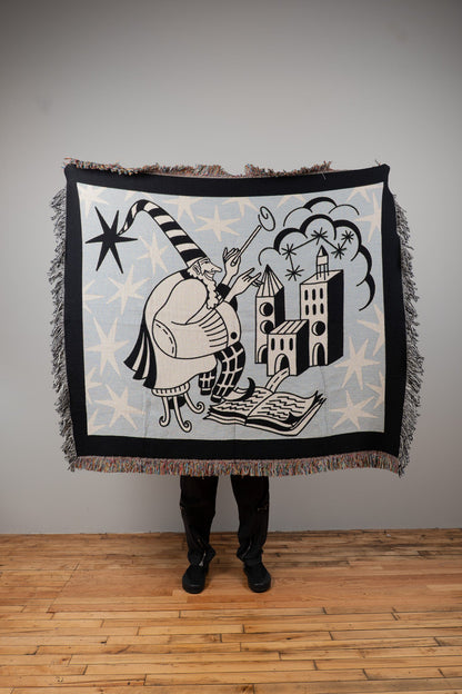 Wizard Town Woven Blanket 50x60 - but.city